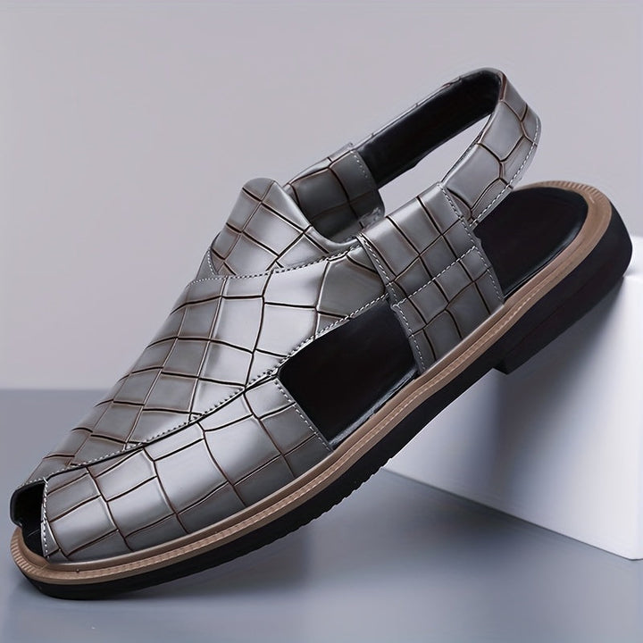 Nathaniel | Klapki Slip-On z Efektem Wplecionym