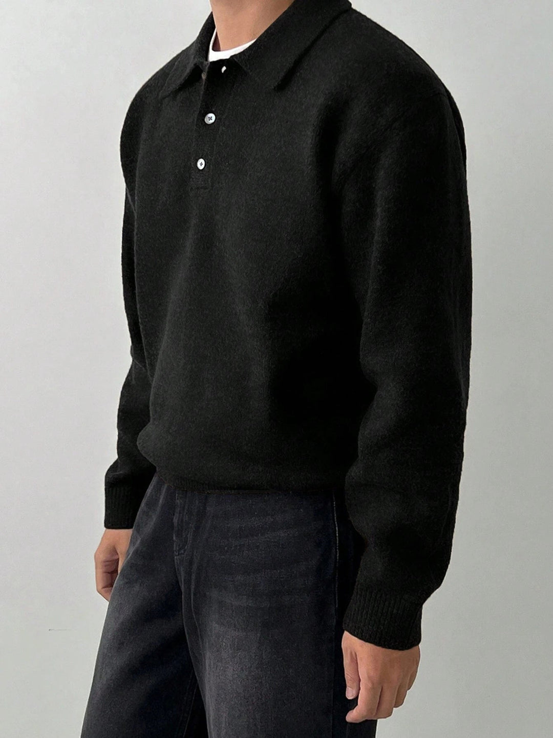 Reid | Sweter z kołnierzykiem polo