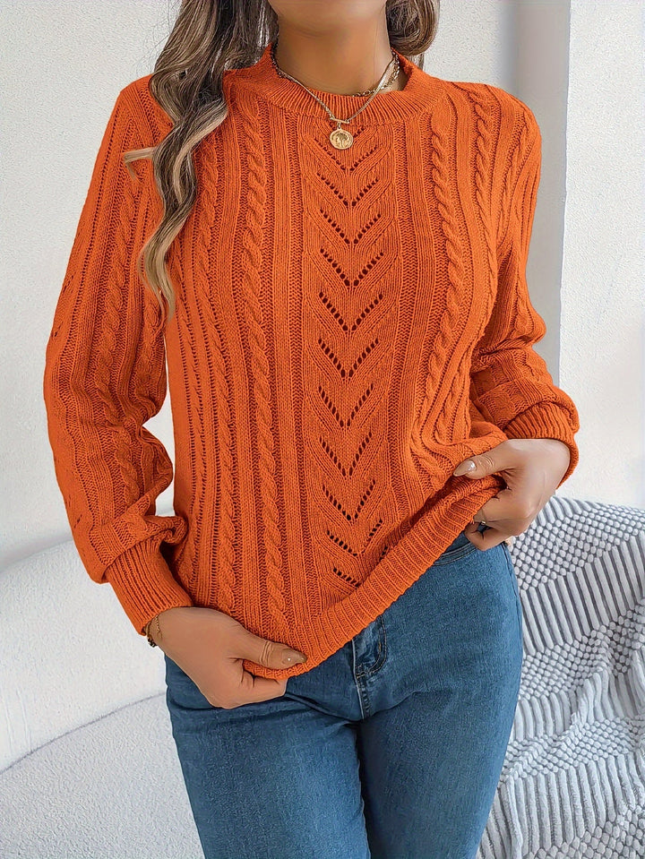Heather | Sweter z teksturowanym splotem
