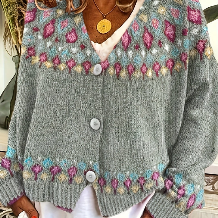 Maribel | Kardigan z dzianiny Fair Isle
