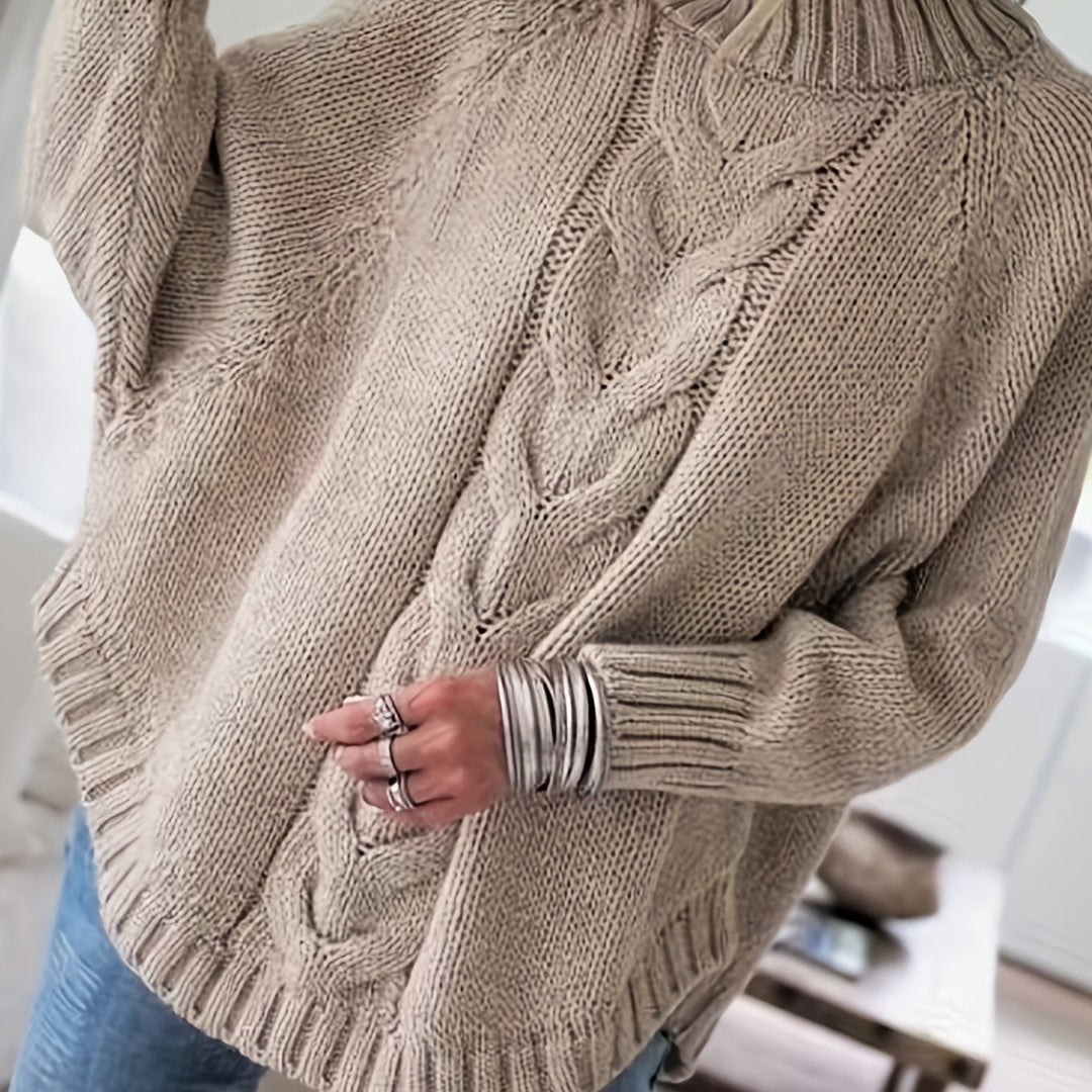 Matilda | Przytulny Sweter z Wysokim Kołnierzem
