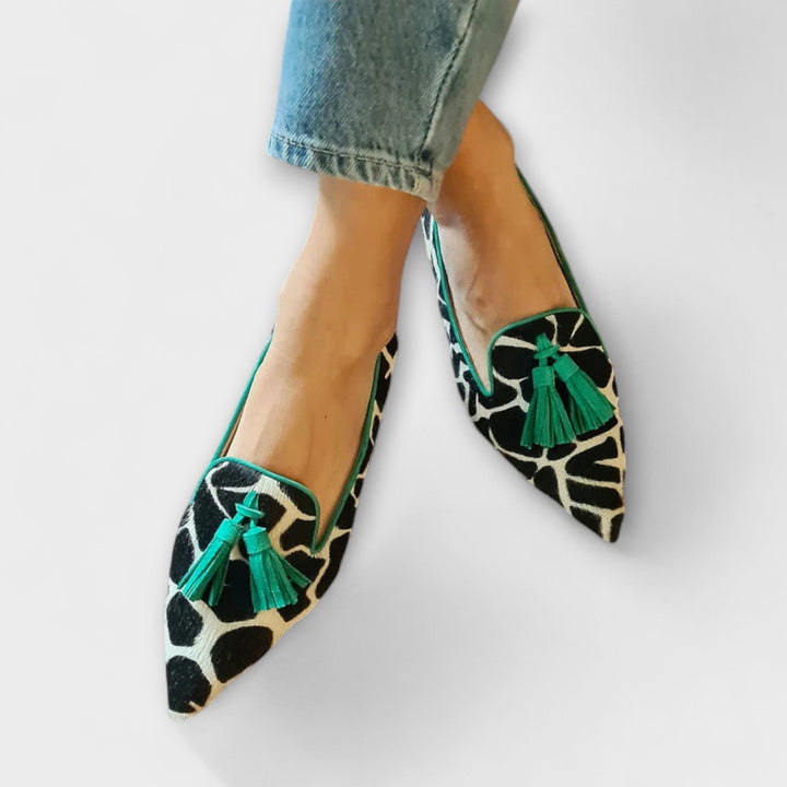 Julia | Eleganckie Mokasyny Slip-On z Frędzlami