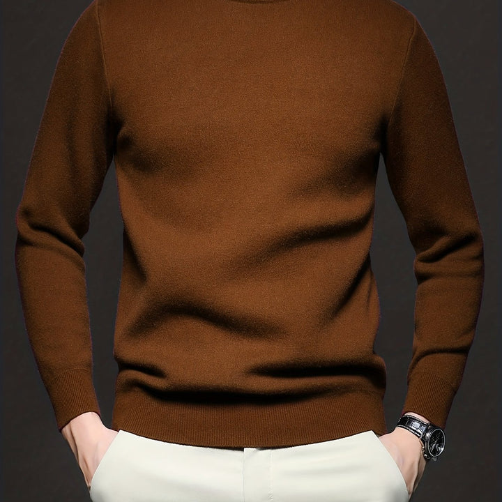 Tobias | Elegancki Sweter z Wysokim Kołnierzem