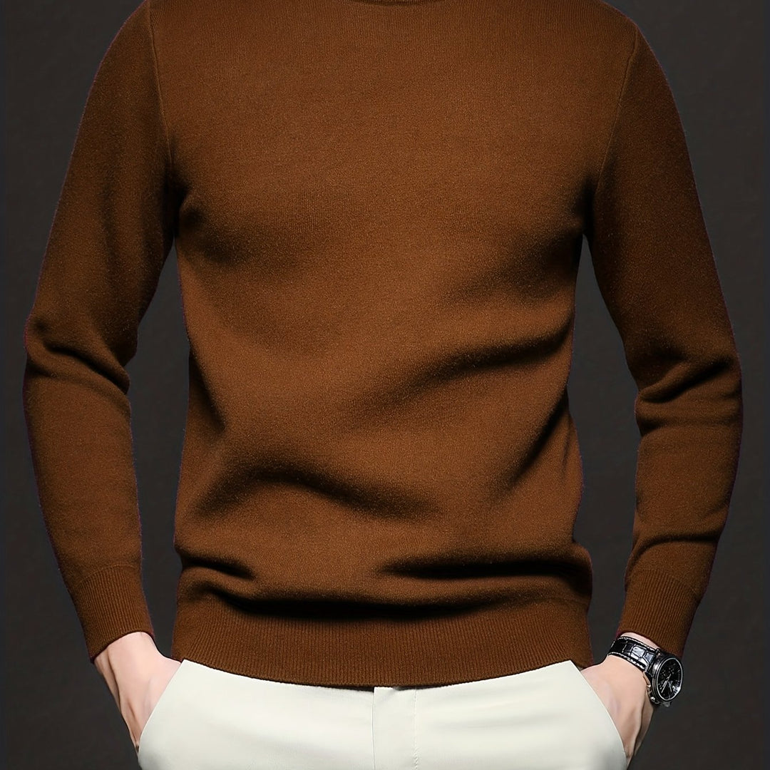 Tobias | Elegancki Sweter z Wysokim Kołnierzem