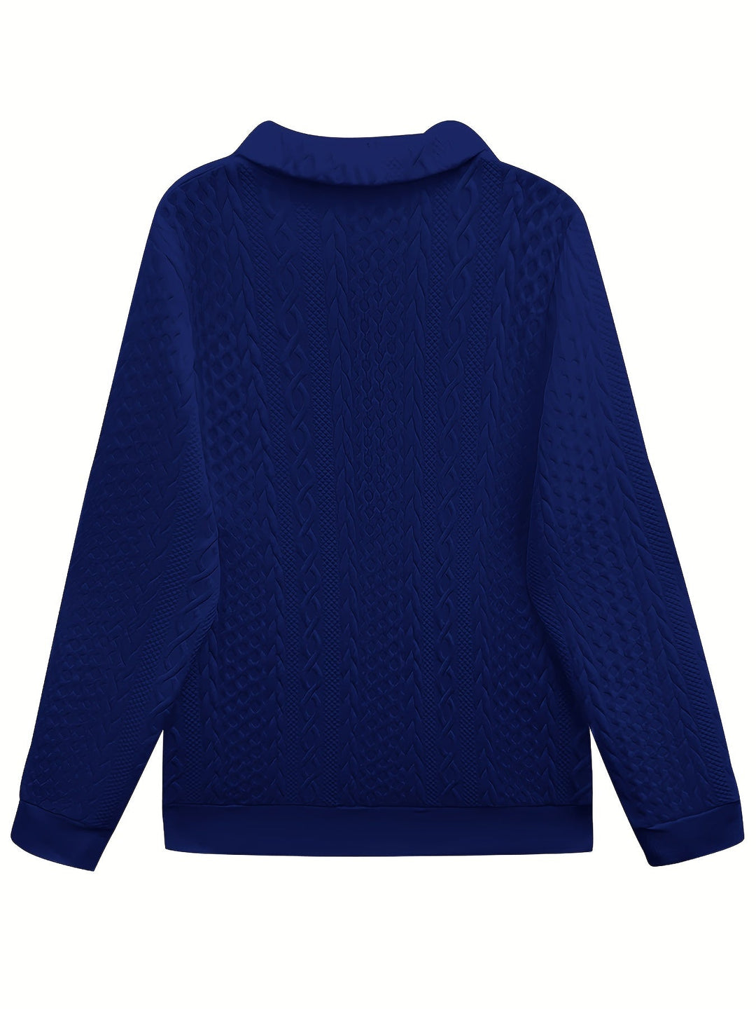Helene | Teksturowana Bluza z Pół-Zipem