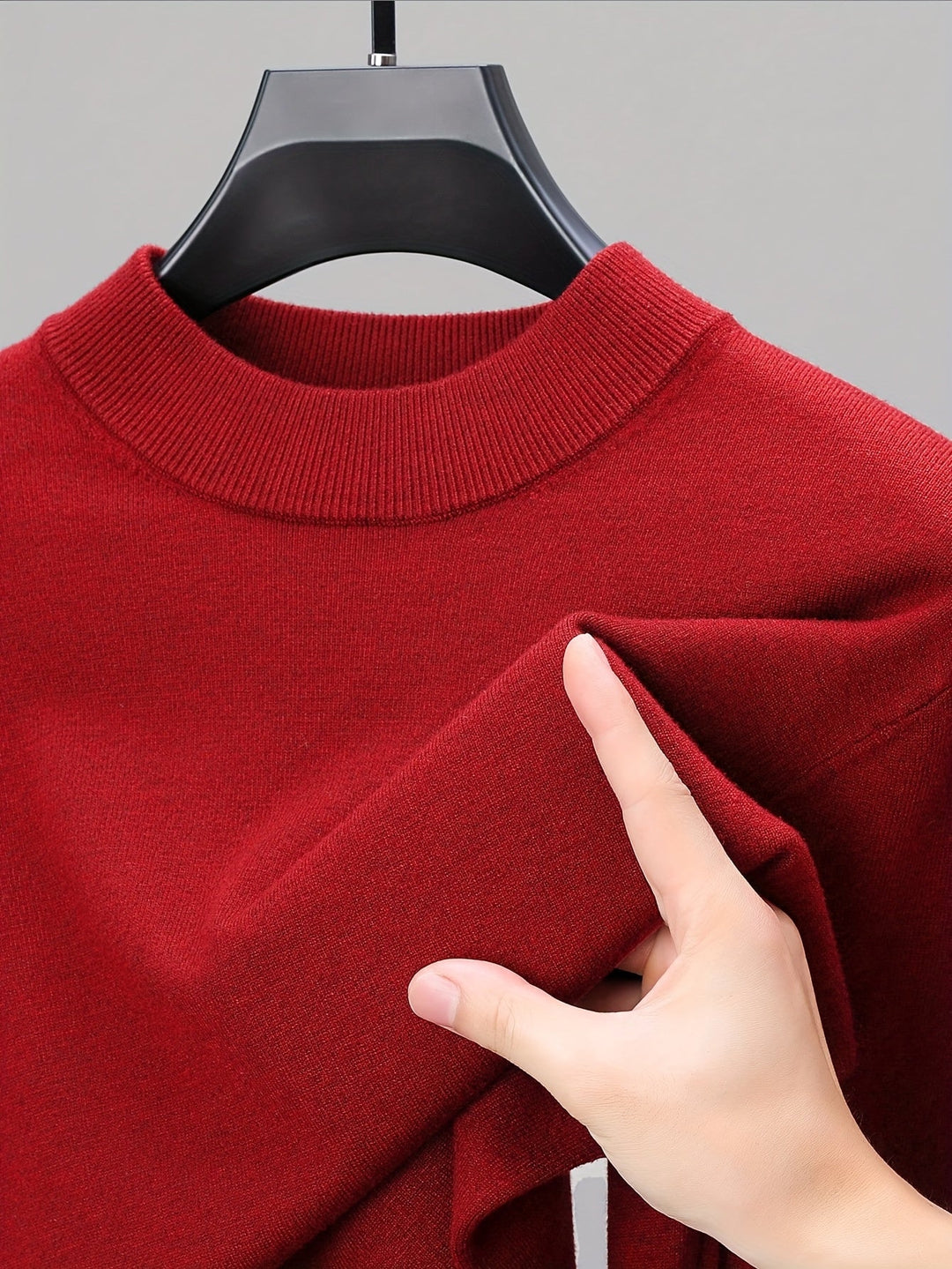 Tobias | Elegancki Sweter z Wysokim Kołnierzem