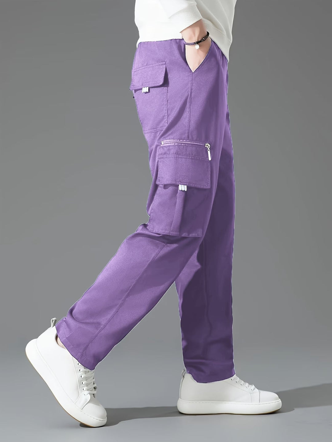 Blake | Spodnie cargo w stylu retro z grubego materiału
