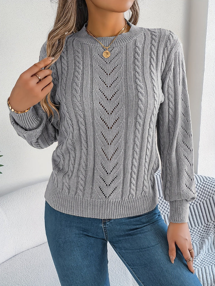Heather | Sweter z teksturowanym splotem
