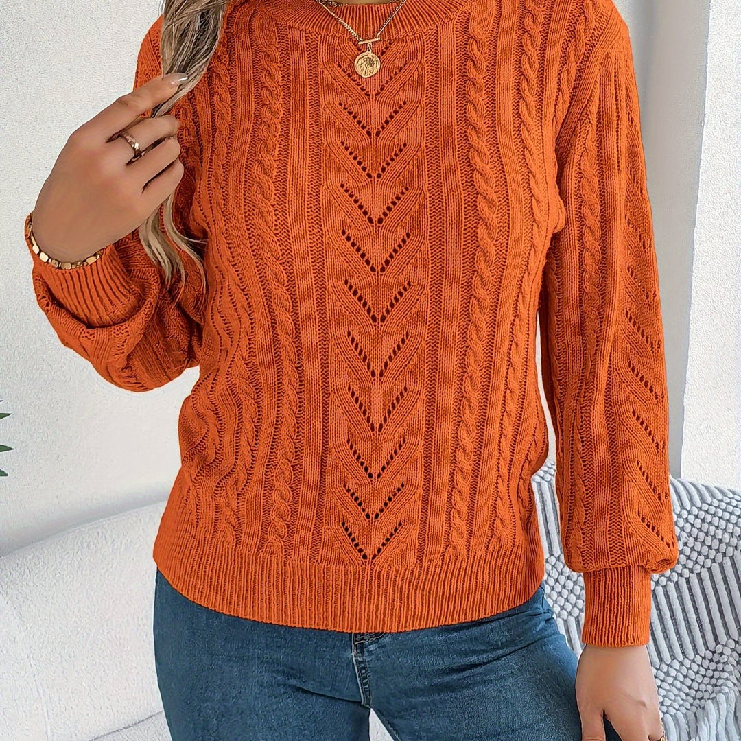 Heather | Sweter z teksturowanym splotem