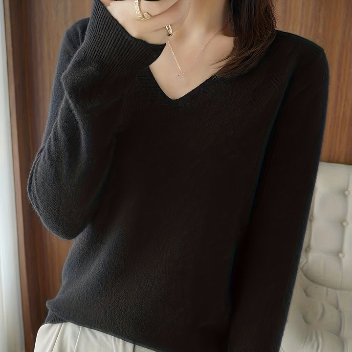 Deborah | Sweter Relaxed V-Neck
