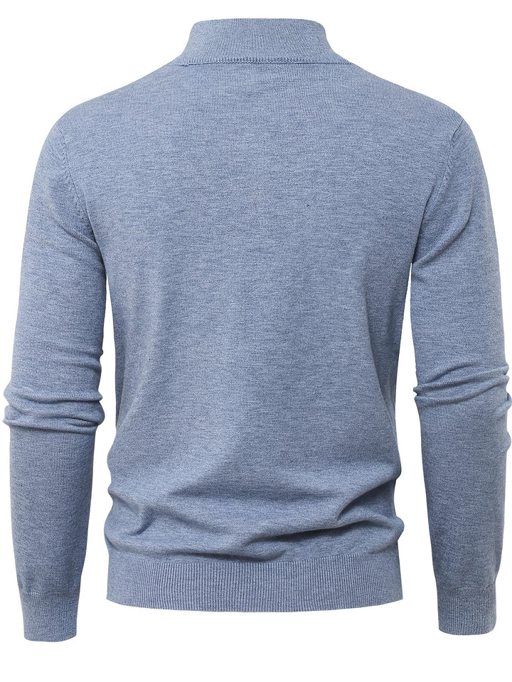 Tobias | Elegancki Sweter z Wysokim Kołnierzem
