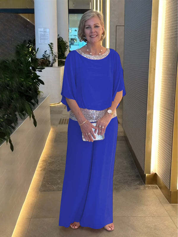Lillian | Elegancki Zestaw z Szerokimi Rękawami