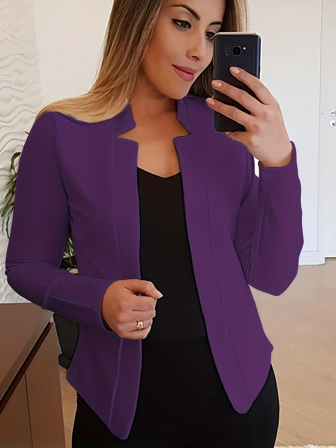 Corinne | Luźna kurtka z otwartym przodem