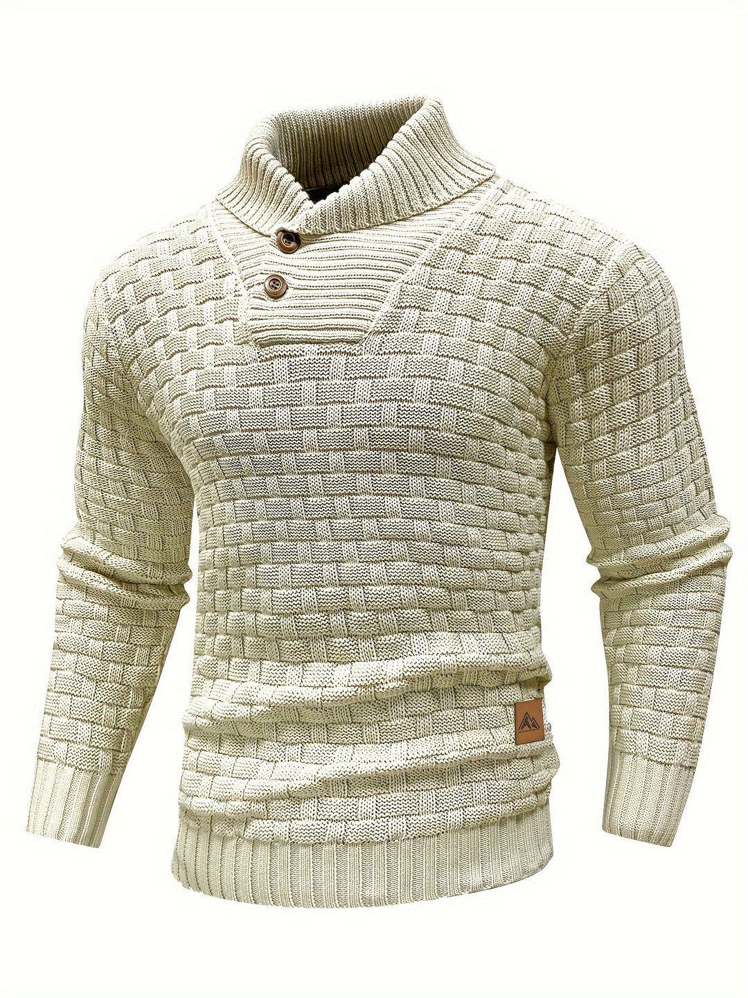 Barrett | Teksturowany sweter z kołnierzem szalowym