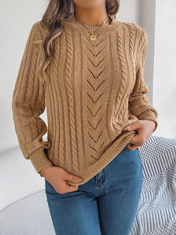 Heather | Sweter z teksturowanym splotem