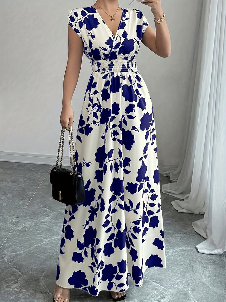 Sariyah | Elegancka Sukienka Bez Rękawów z Dekoltem w Serek