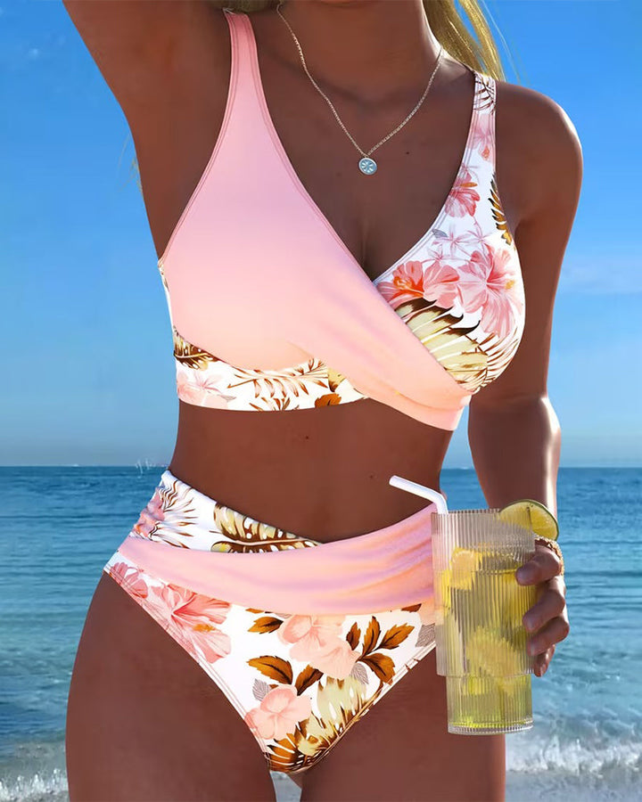 Sasha | Stylowy Kwiatowy Bikini z Wycięciami