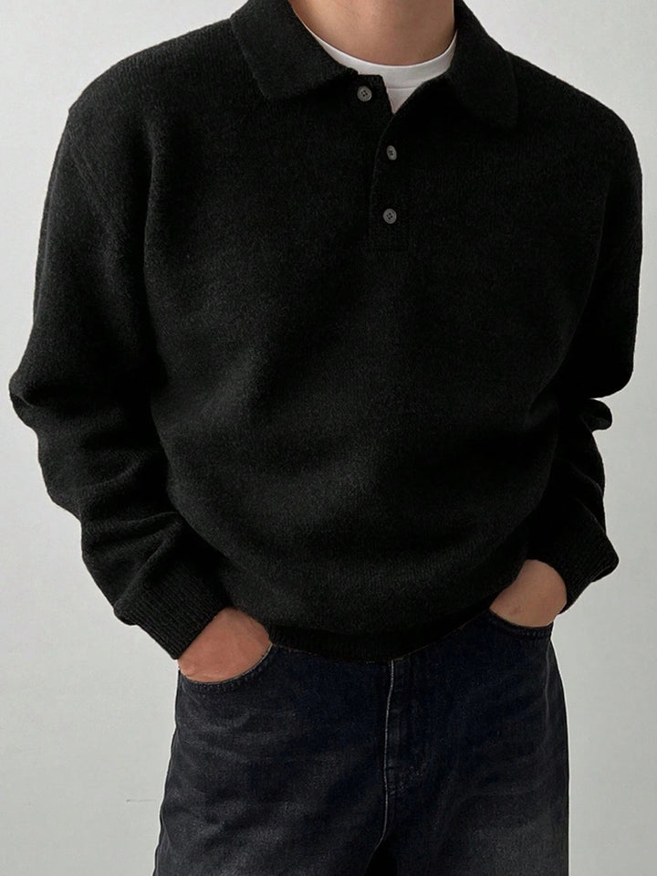 Reid | Sweter z kołnierzykiem polo