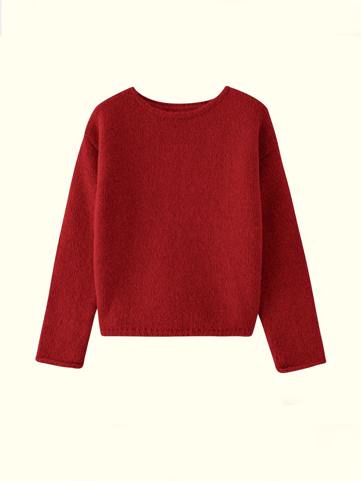 Prudence | Sweter z Luźnym Dekoltem