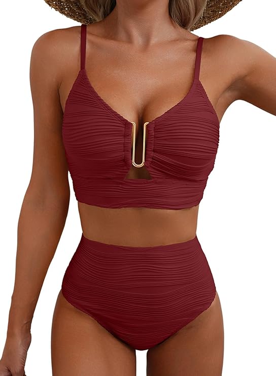 Adeline | Elegancki Bikini z Wysokim Stanem