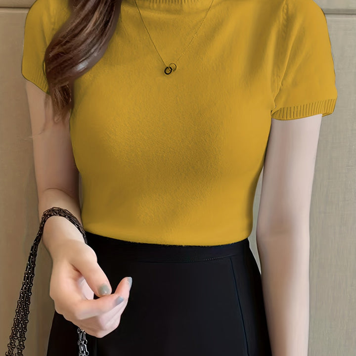 Camryn | Elegancki Top z Półgolfem