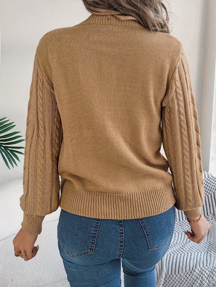 Heather | Sweter z teksturowanym splotem