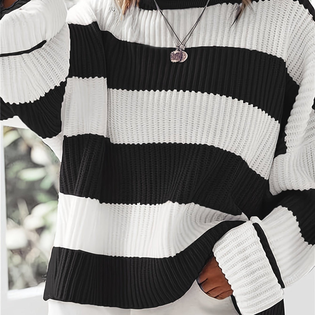 Brooke | Luźny Sweter w Paski