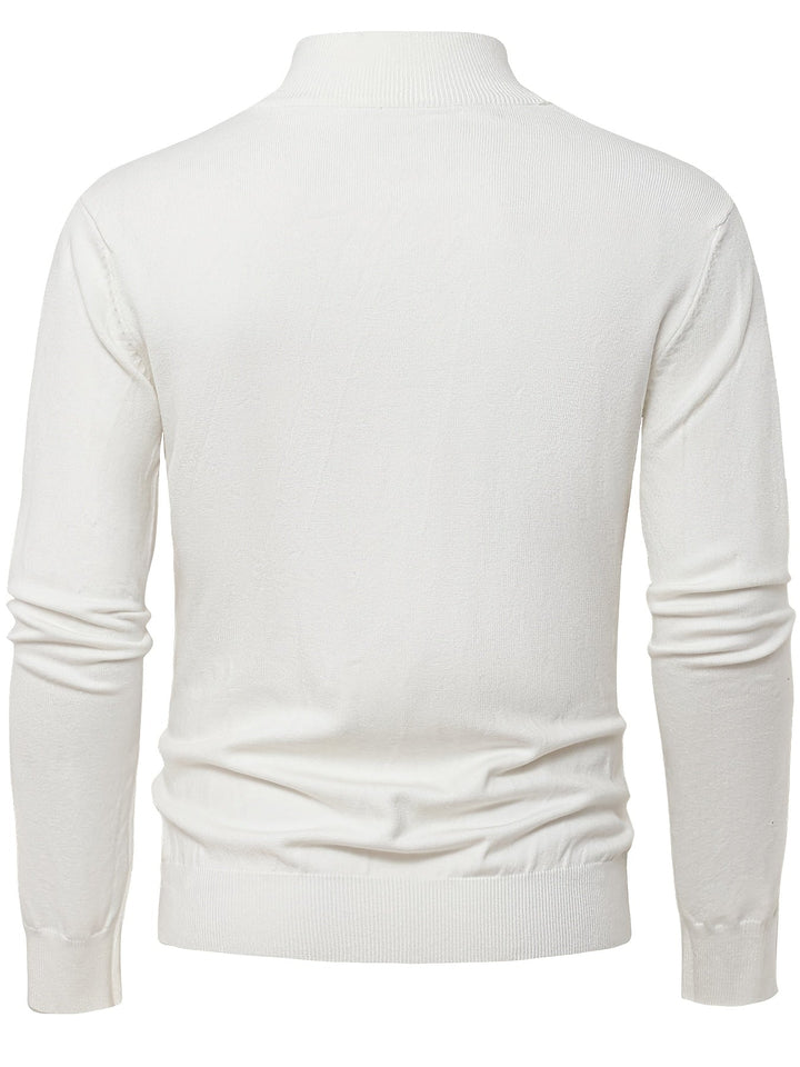 Tobias | Elegancki Sweter z Wysokim Kołnierzem