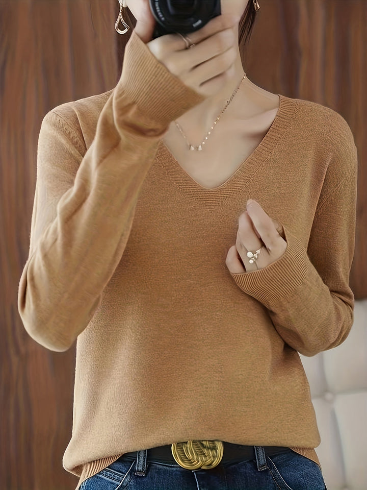 Deborah | Sweter Relaxed V-Neck