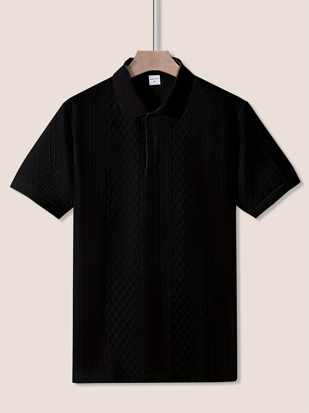 Harrington | Teksturowana koszulka polo do biura