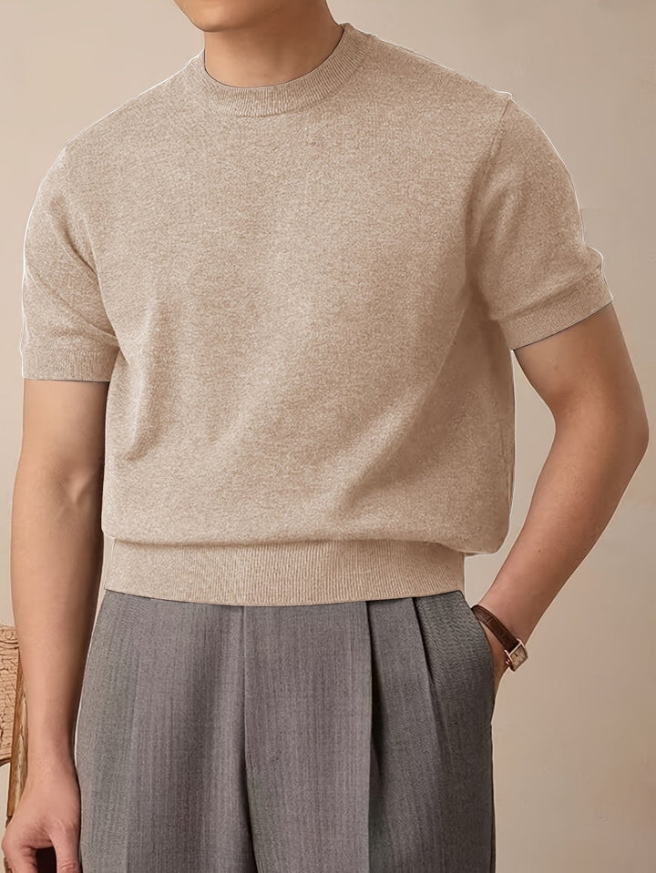 Rowland | Elegancki krótki rękaw sweter