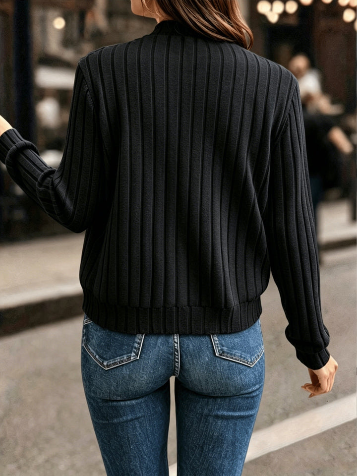 Sloane | Elegancka kurtka z ribbowanym zamkiem