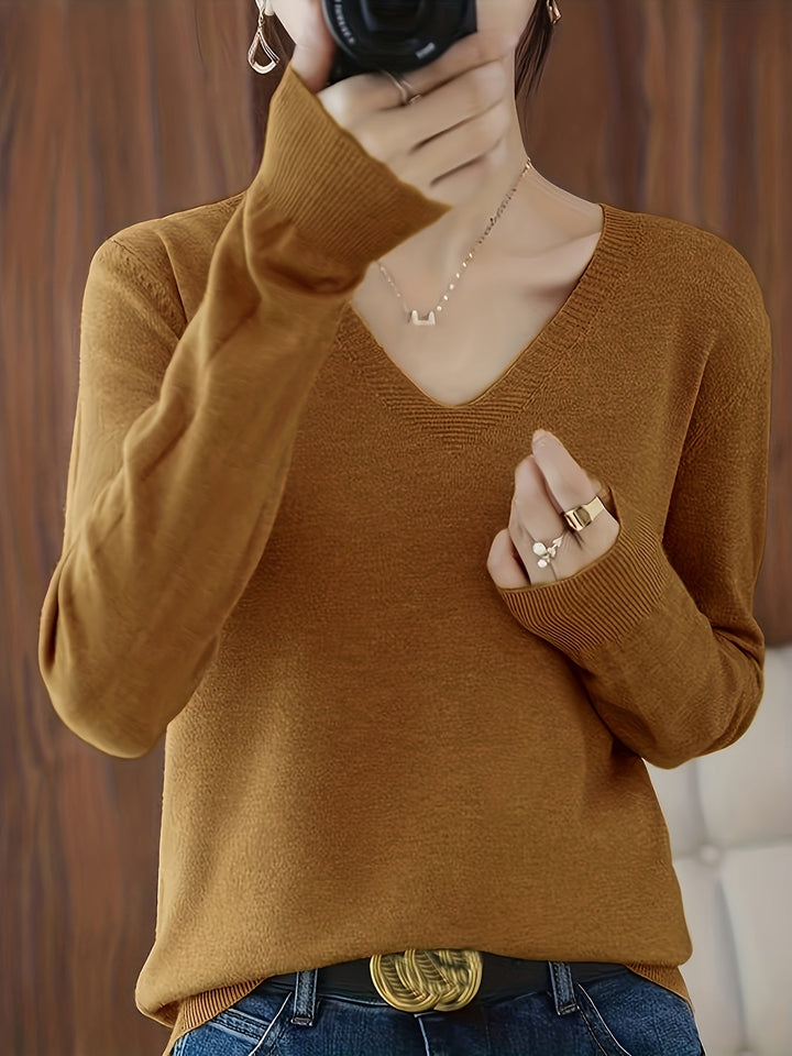 Deborah | Sweter Relaxed V-Neck