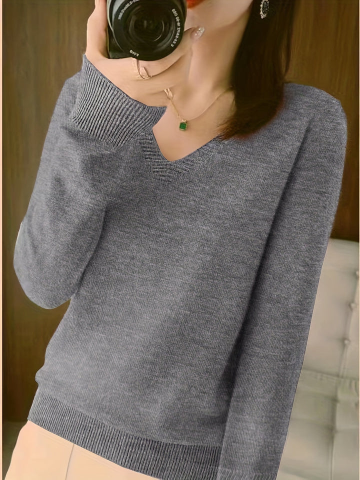 Deborah | Sweter Relaxed V-Neck