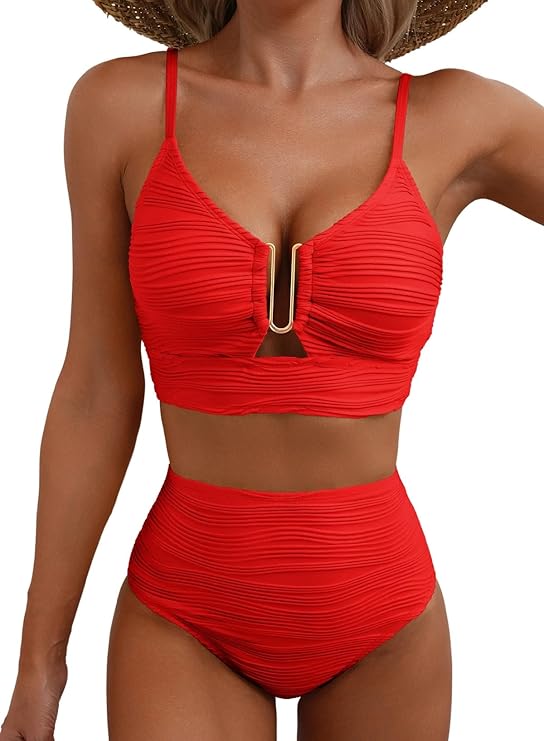 Adeline | Elegancki Bikini z Wysokim Stanem