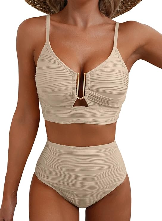 Adeline | Elegancki Bikini z Wysokim Stanem