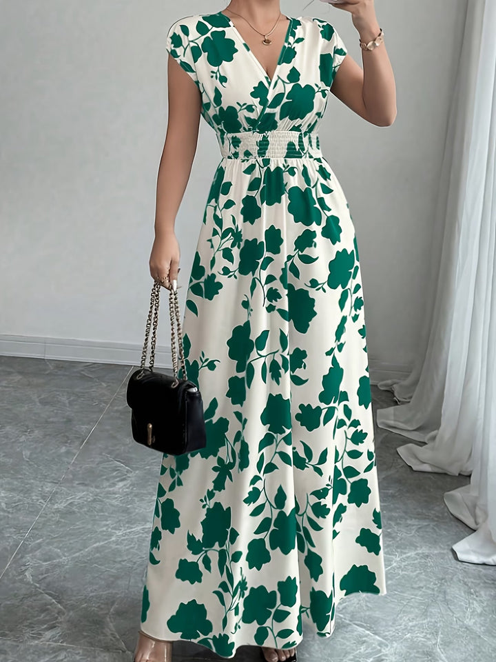Sariyah | Elegancka Sukienka Bez Rękawów z Dekoltem w Serek