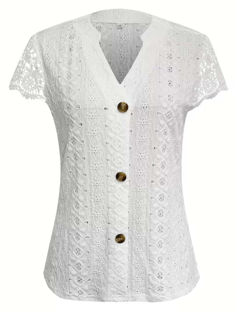 Debbie | Elegancka koszula z dekoltem w serek