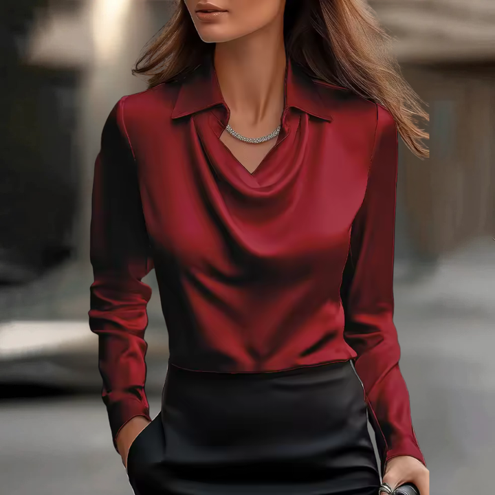 ROSANNA | ELEGANCKA BLUZKA SATYNOWA