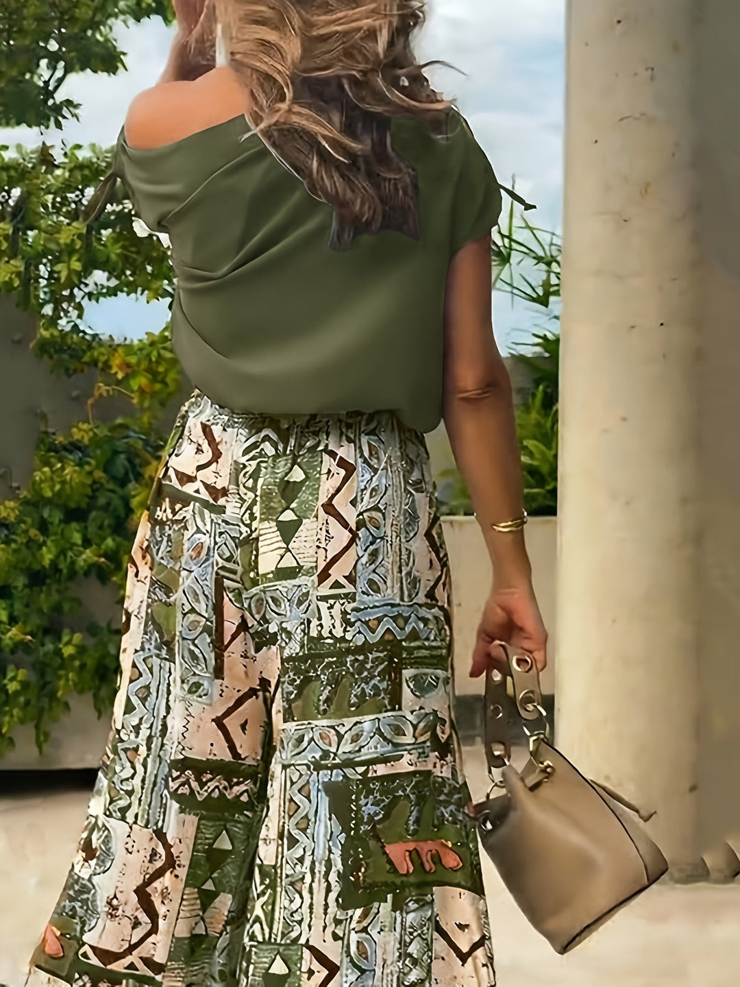 Corinna | Elegancki Zestaw z Szerokimi Nogawkami