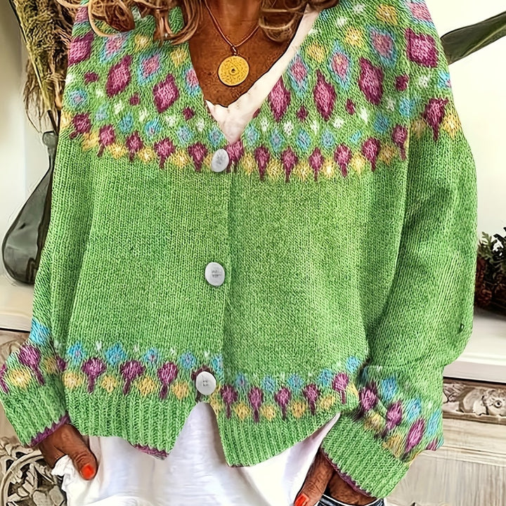 Maribel | Kardigan z dzianiny Fair Isle