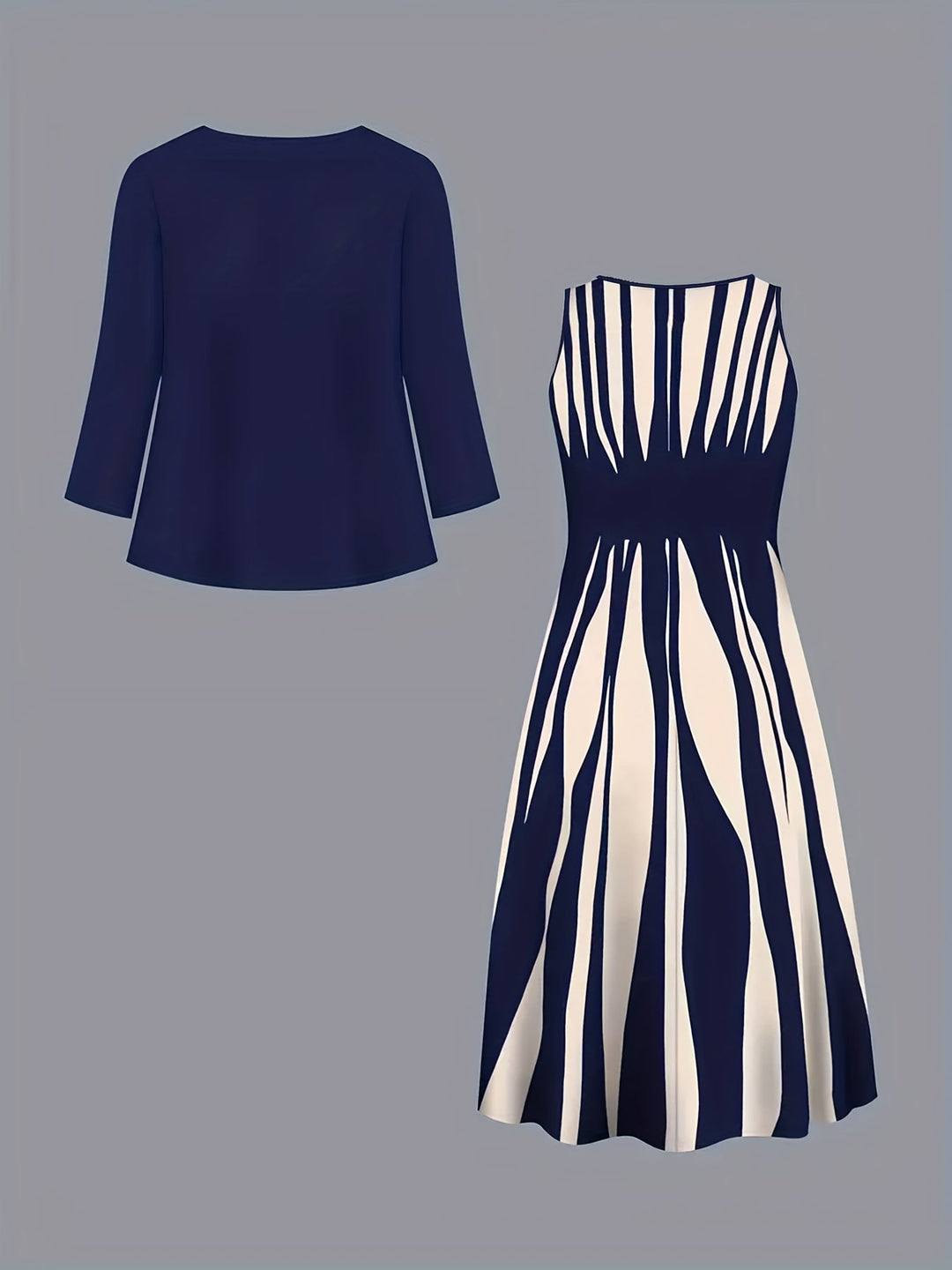 Ramona | Elegancki zestaw sukienek dwuczęściowych