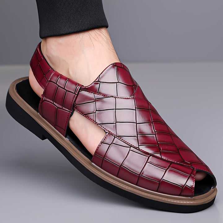Nathaniel | Klapki Slip-On z Efektem Wplecionym