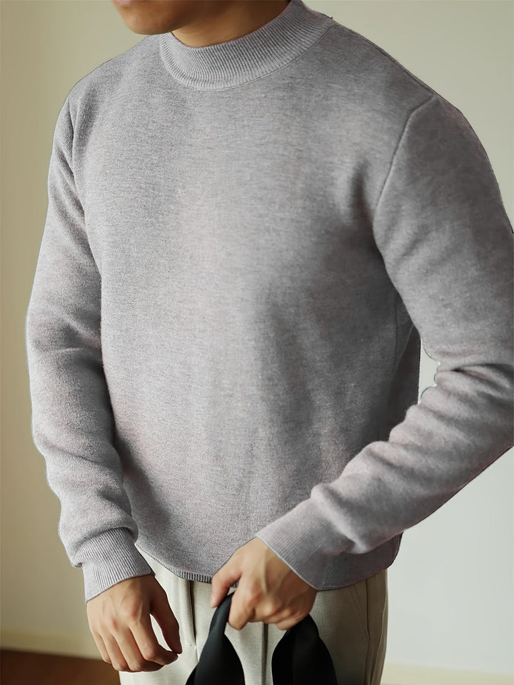 Tobias | Elegancki Sweter z Wysokim Kołnierzem