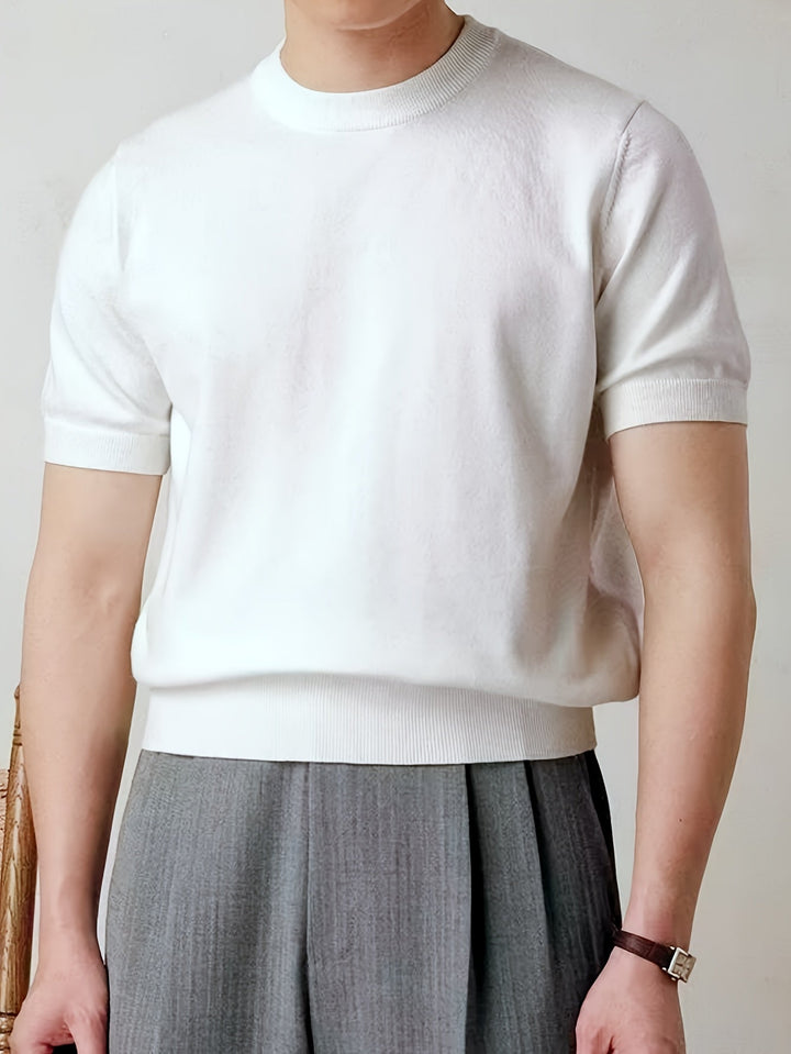 Rowland | Elegancki krótki rękaw sweter