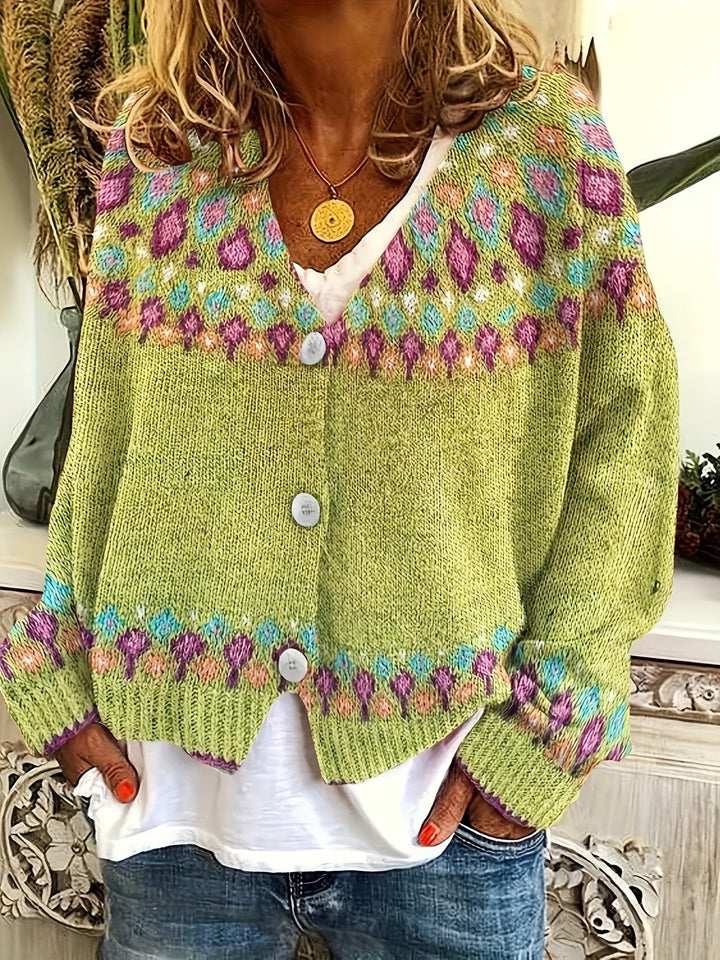 Maribel | Kardigan z dzianiny Fair Isle