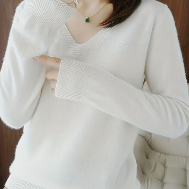 Deborah | Sweter Relaxed V-Neck