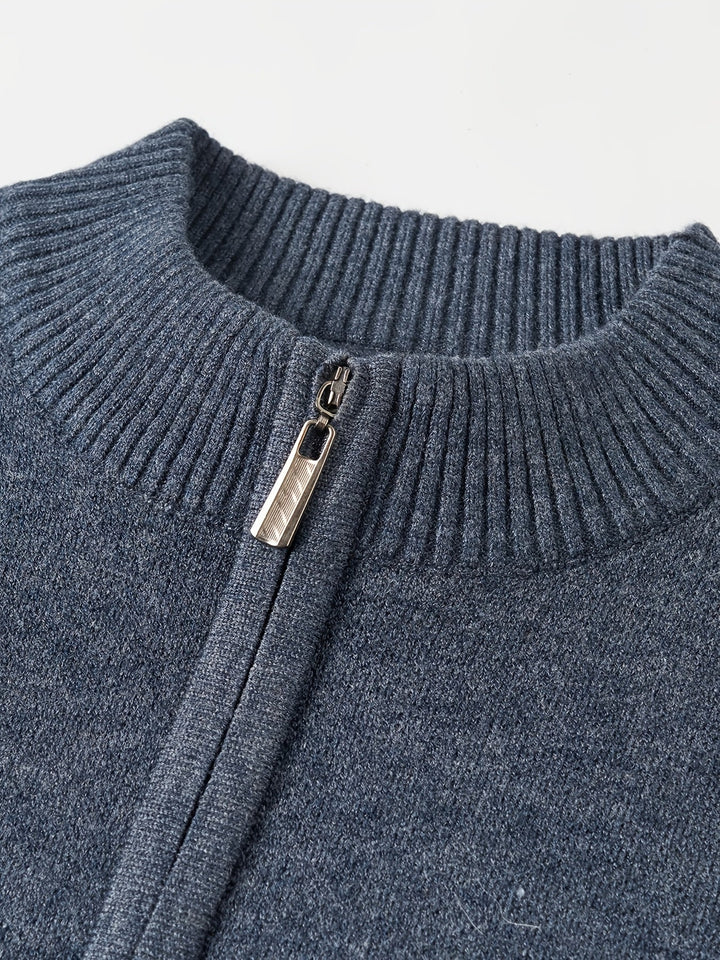 Ambrose | Sweter w paski z pół-zamkiem