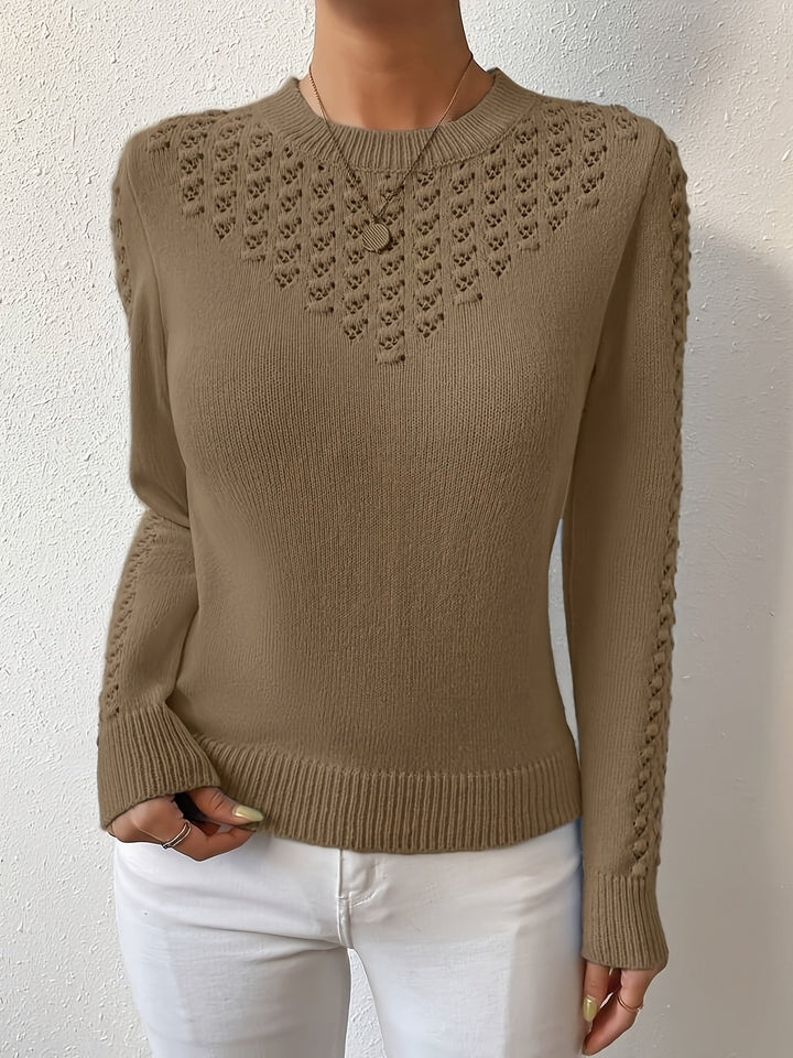 Lorena | Sweter z dzianiny w sploty