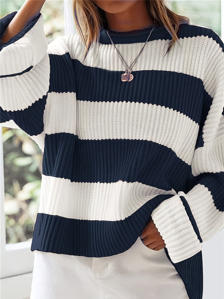 Brooke | Luźny Sweter w Paski